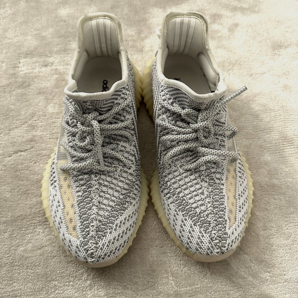 Like New Yeezy Boost 350 V2 Static Non-reflective White Grey Sz 6